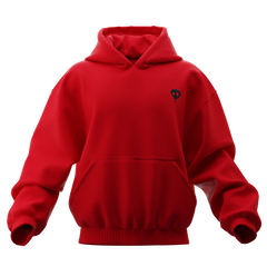 Double-layer cropped hoodie with heavyweight boxy fit