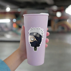 Popsikulls Collectible Stickers, Vinyl, Water Resistant, Glossy Finish, Holographic, 4" inches