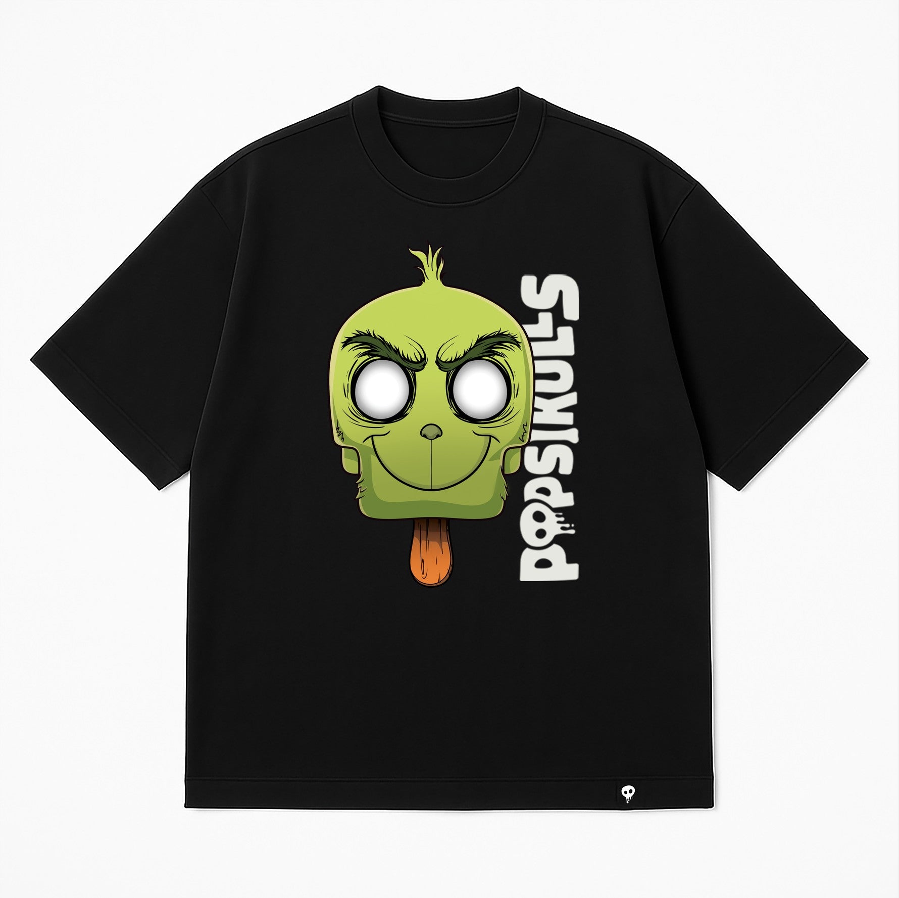 Heart Two Sizes Popsikulls Legendary Tee, black