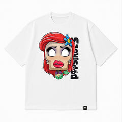 Tidepool Diva Popsikulls Legendary Tee, white