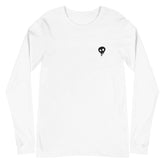 Unisex long sleeve t-shirt with skull logo