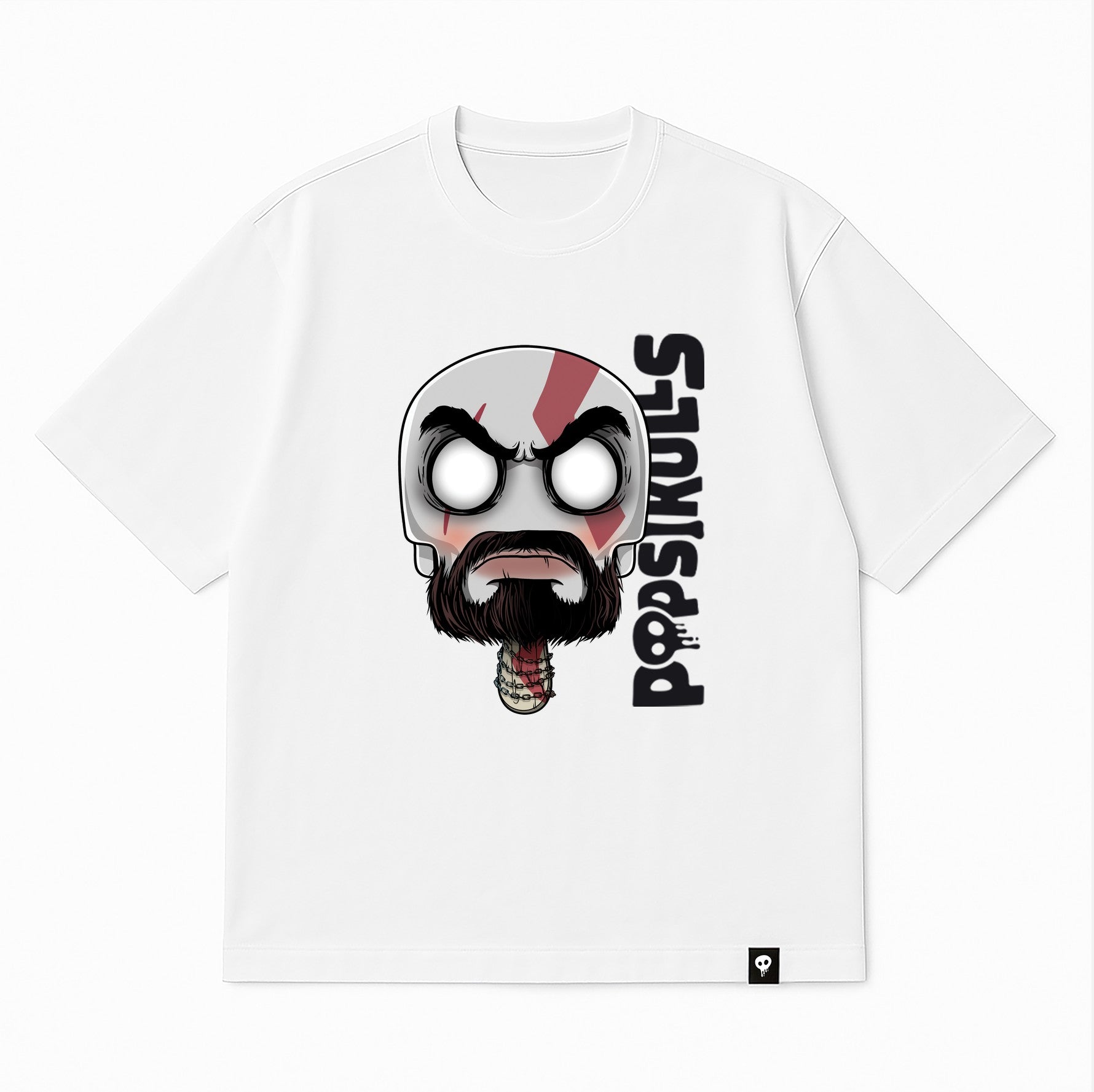 Ashen Fury Popsikulls Legendary Tee, white