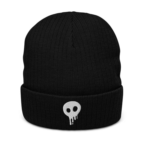 Popsikulls Skullhead Beanie, Double Layer Knit, One Size