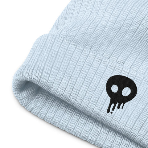 Popsikulls Skullhead Beanie, Double Layer Knit, One Size